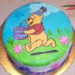 עוגה מצויירת של פו הדב