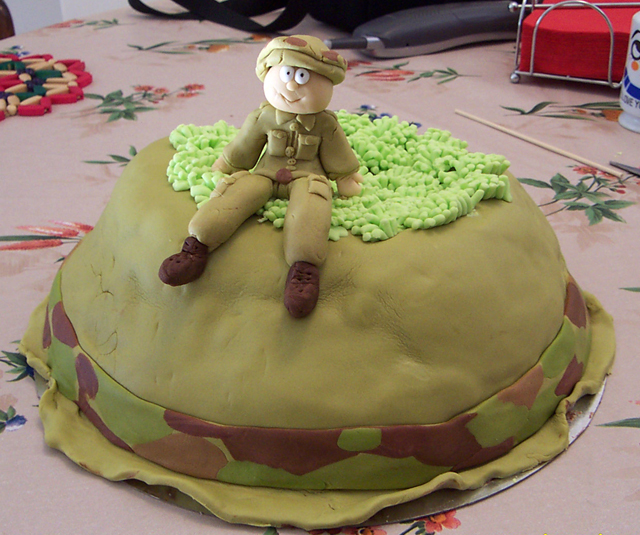עוגה מפוסלת - חייל
