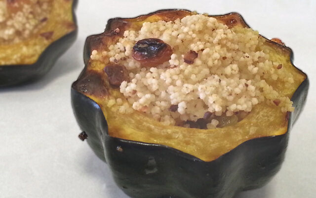 דלעת ערמונים במילוי קוסקוס