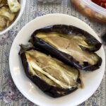 חציל בטחינה על האש