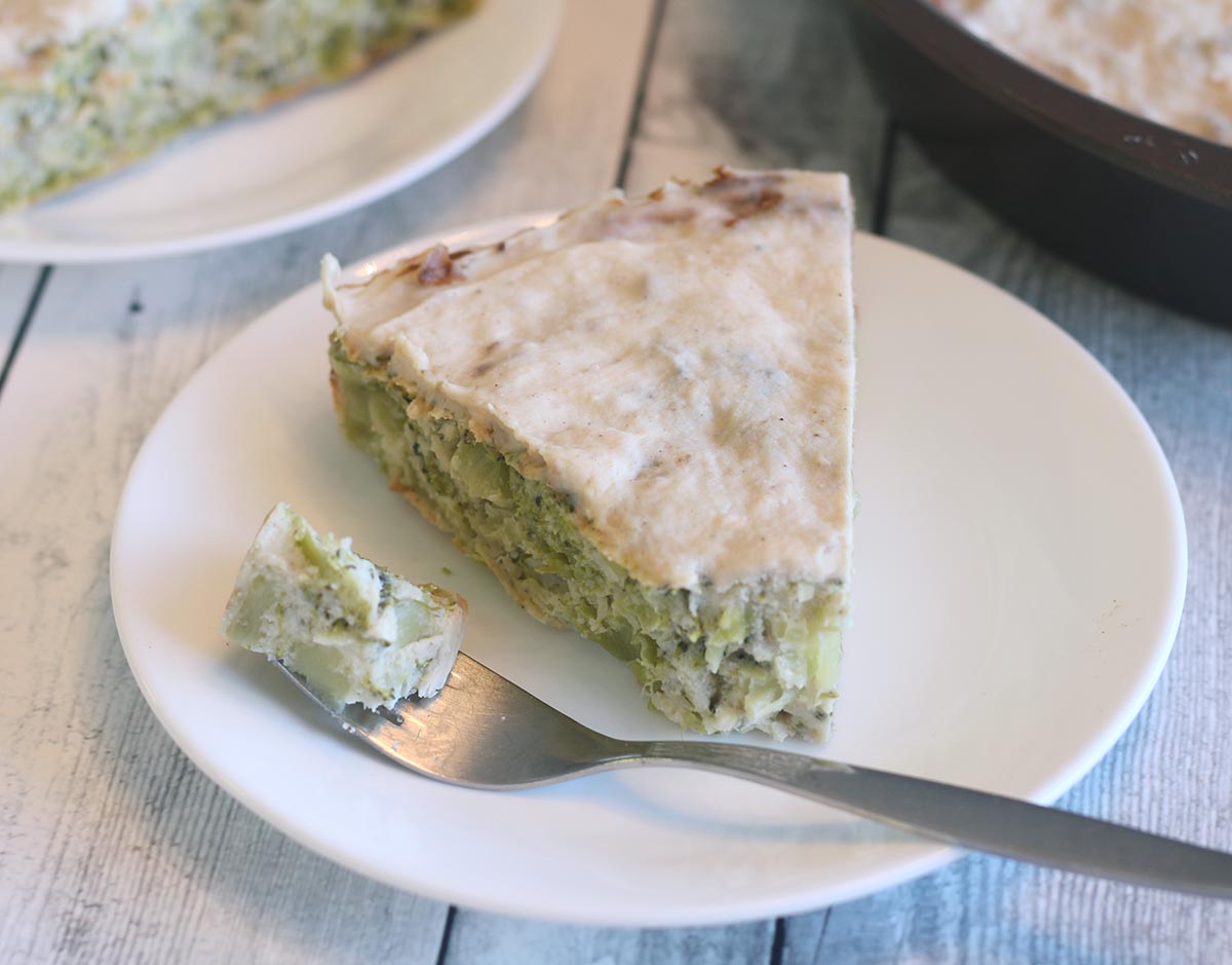 פשטידת ברוקולי וגבינה