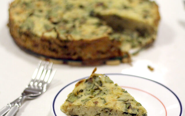 פשטידת מנגולד, תרד ותפוחי אדמה