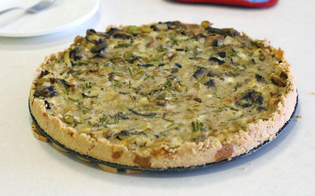 קיש כרישה ופטריות