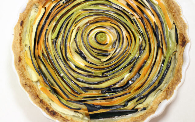 טארט ירקות ספירלה