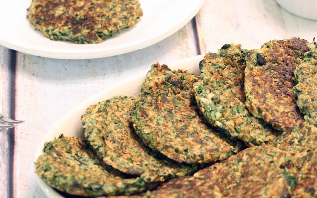 לביבות מנגולד ופטריות ללא גלוטן