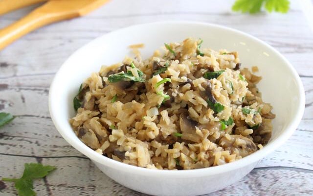 ריזוטו כרובית ופטריות