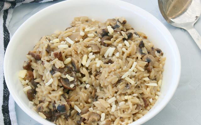 ריזוטו פתיתים ופטריות