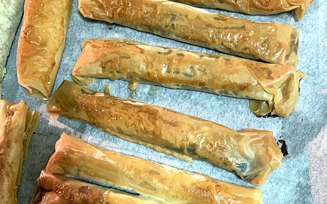 אצבעות פילו במילוי שוקולד