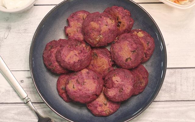 לביבות בטטה סגולה