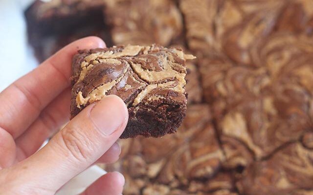 בראוניז שוקולד טחינה