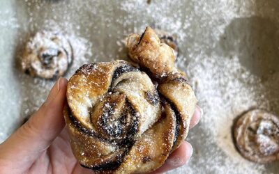 שבלולי בצק עלים ותמרים