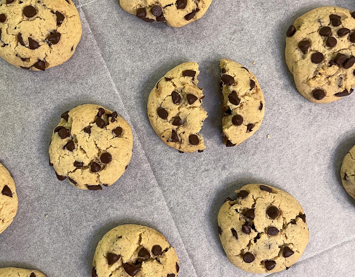 עוגיות שוקולד צ'יפס ופודינג וניל